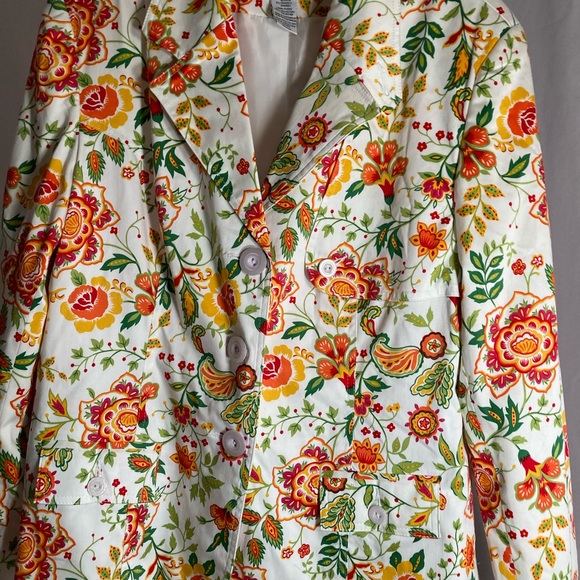 Floral jacket size 14 women’s - Picture 4 of 15